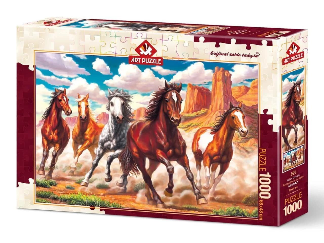 پازل 1000 تكه آرت پازل طرح Galloping in the Valley كد 4224