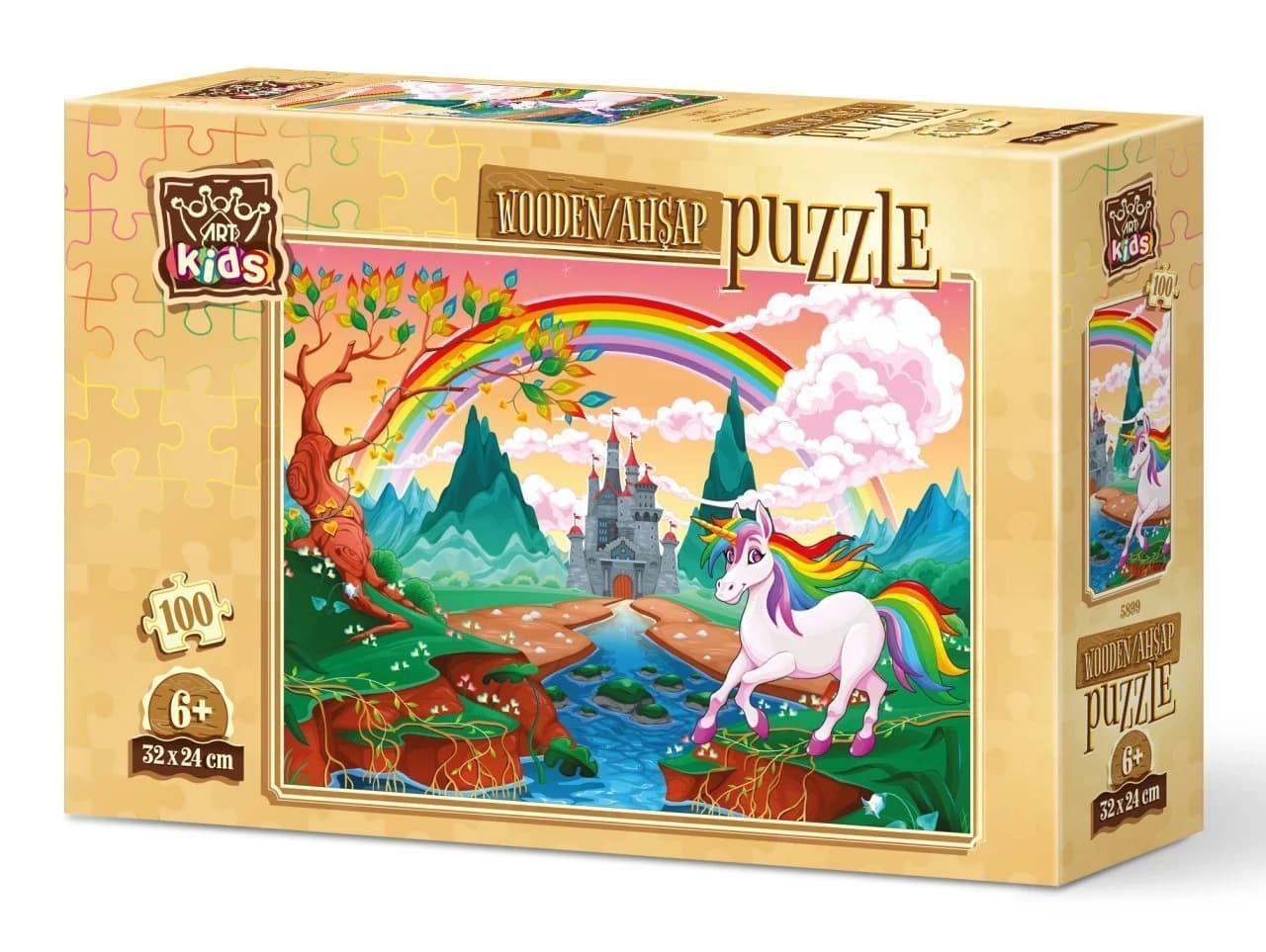 پازل چوبی 100 تكه آرت پازل طرح Rainbow Pony كد 5899