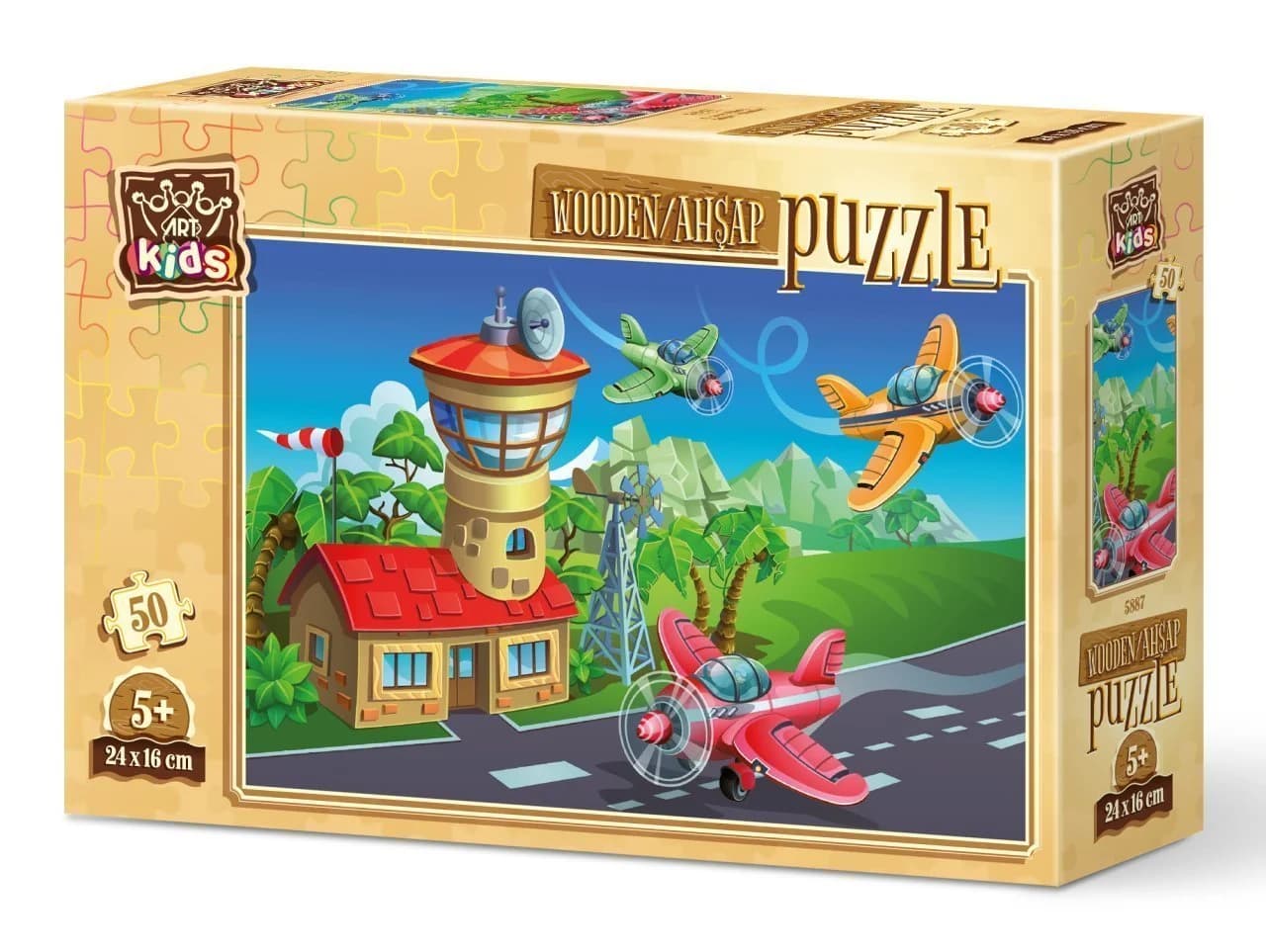 پازل چوبی 50 تكه آرت پازل طرح Crazy Pilots كد 5887