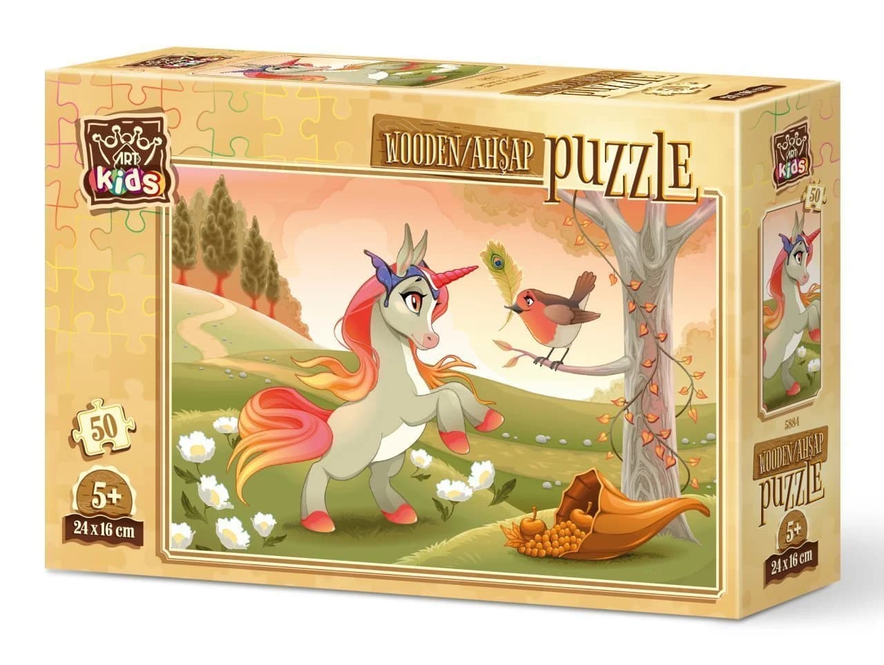 پازل چوبی 50 تكه آرت پازل طرح Innocent Pony كد 5884