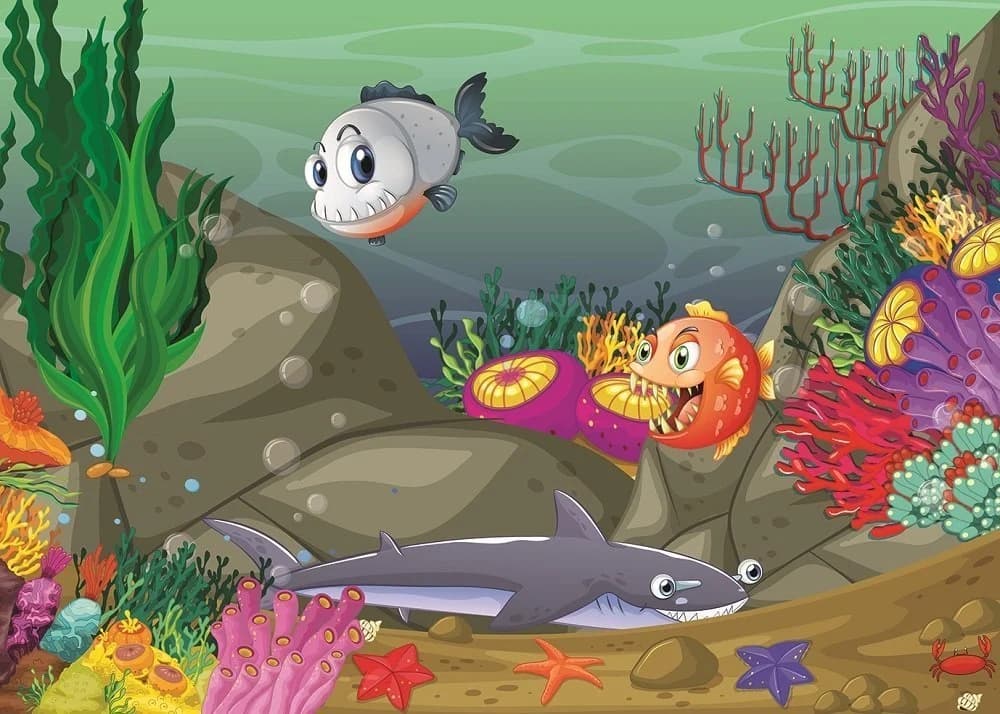 پازل 59 تكه آرت پازل طرح Underwater and Forest Animals كد 4494 — تصویر ۲
