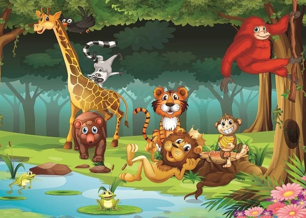 پازل 59 تكه آرت پازل طرح Underwater and Forest Animals كد 4494 — تصویر ۳