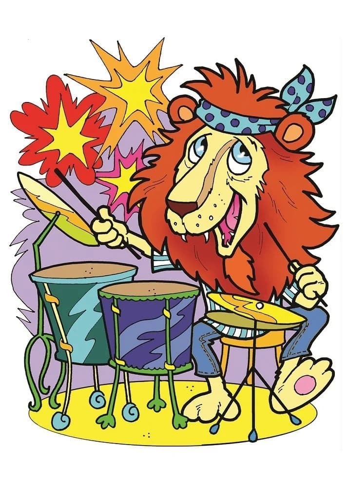 پازل 36 تكه آرت پازل طرح Musician Animals كد 4490 — تصویر ۳