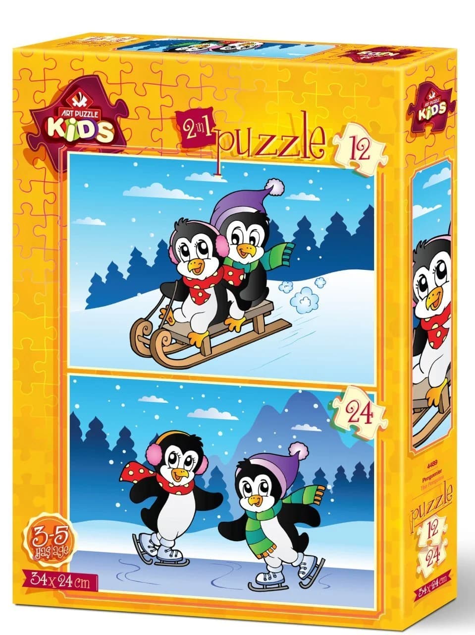 پازل 36 تكه آرت پازل طرح Puzzle Penguins كد 4489