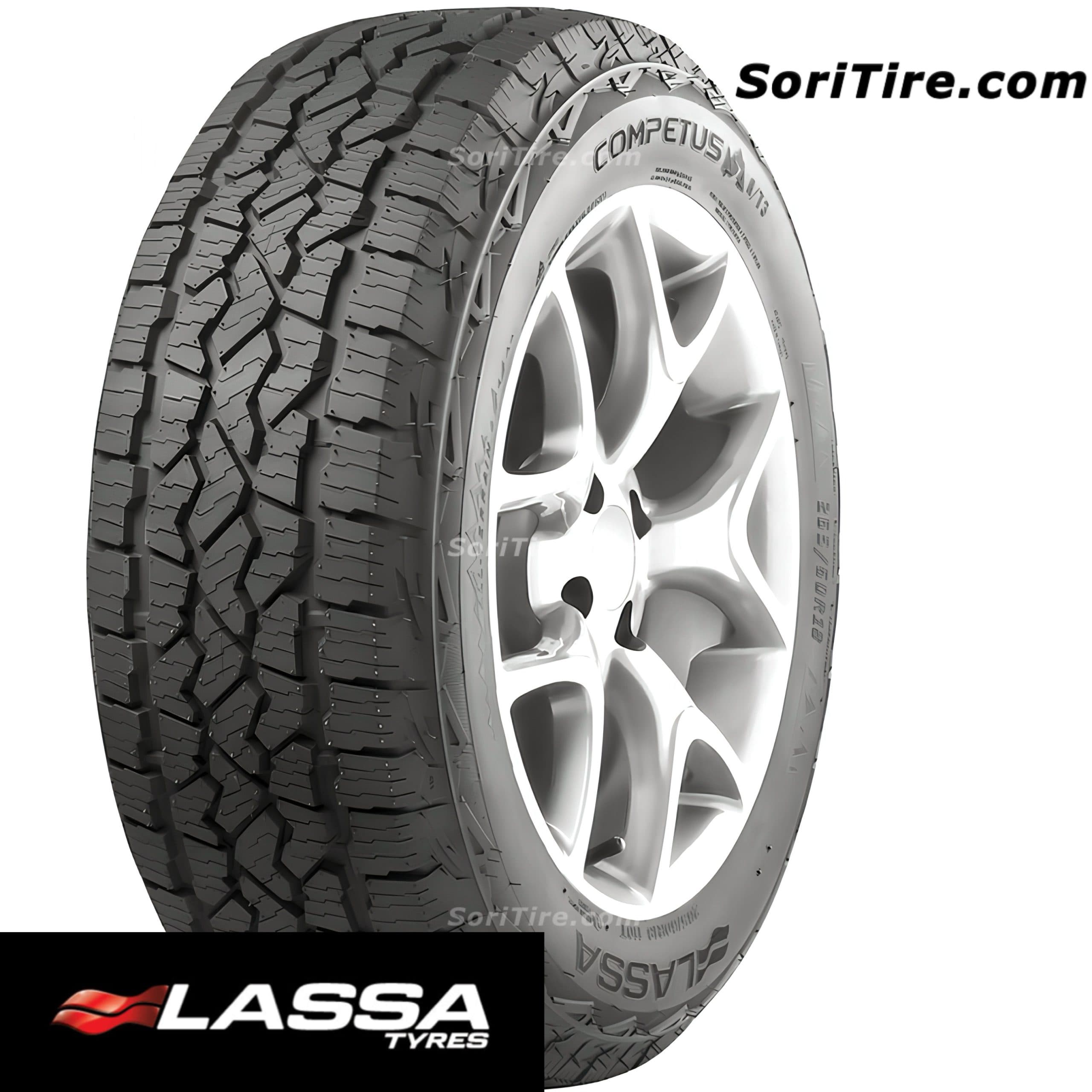 لاستیک لاسا ترکیه 265/65R17 گل Competus A/T3 تاریخ 2025