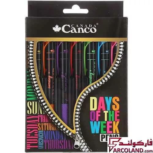 خودکار 7 رنگ 0.7 میلی متری کنکو طرح روزهای هفته کد 7007A