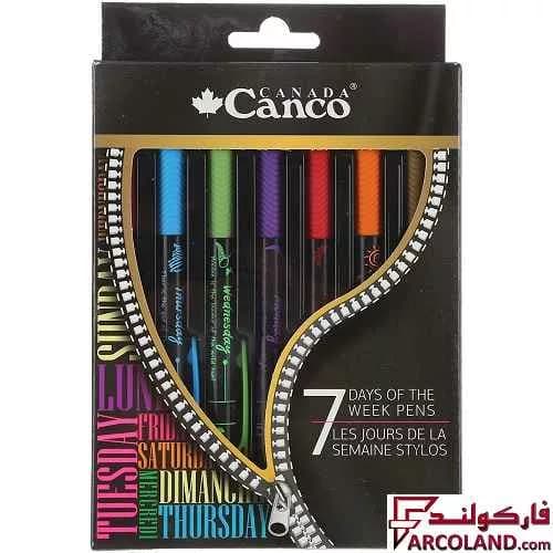 خودکار 7 رنگ 0.7 میلی متری کنکو طرح روزهای هفته کد 7007B