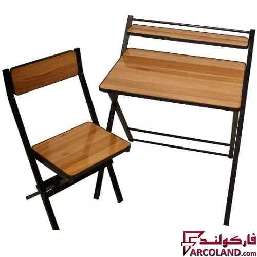ست میز تحریر و صندلی مدل تاشو دانشجویی کد 31