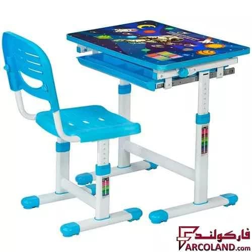 ست میز تحریر و صندلی مدل قابل تنظیم طرح فضانورد کد 14