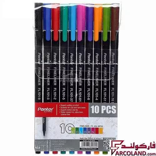 روان نویس 10 رنگ 0.4 میلی متری پنتر مدل FL101-WP10
