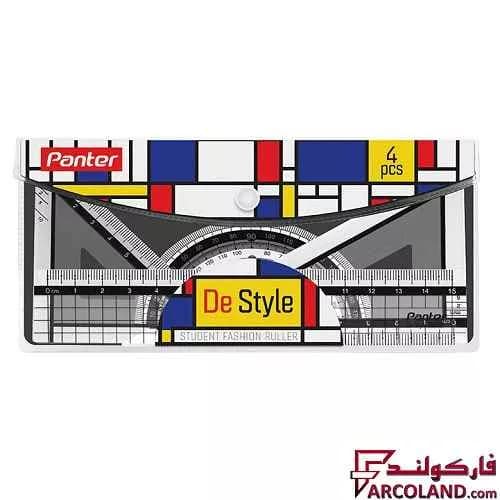 ست خط کش 4 تکه پنتر کد DeStyle RS1912