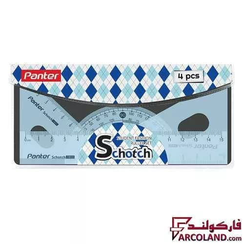 ست خط کش 4 تکه پنتر کد Scotch RS1911 — تصویر ۲