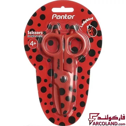 قیچی کودک پنتر مدل کفشدوزک کد Jungle S105