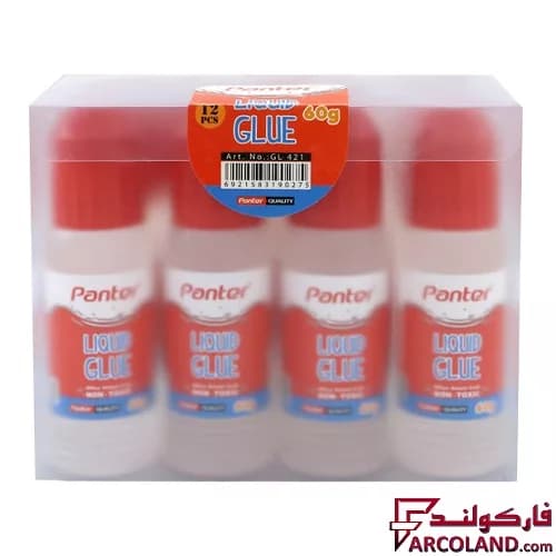 چسب مایع شفاف پنتر 60 گرمی کد GL429 بسته 12 عددی