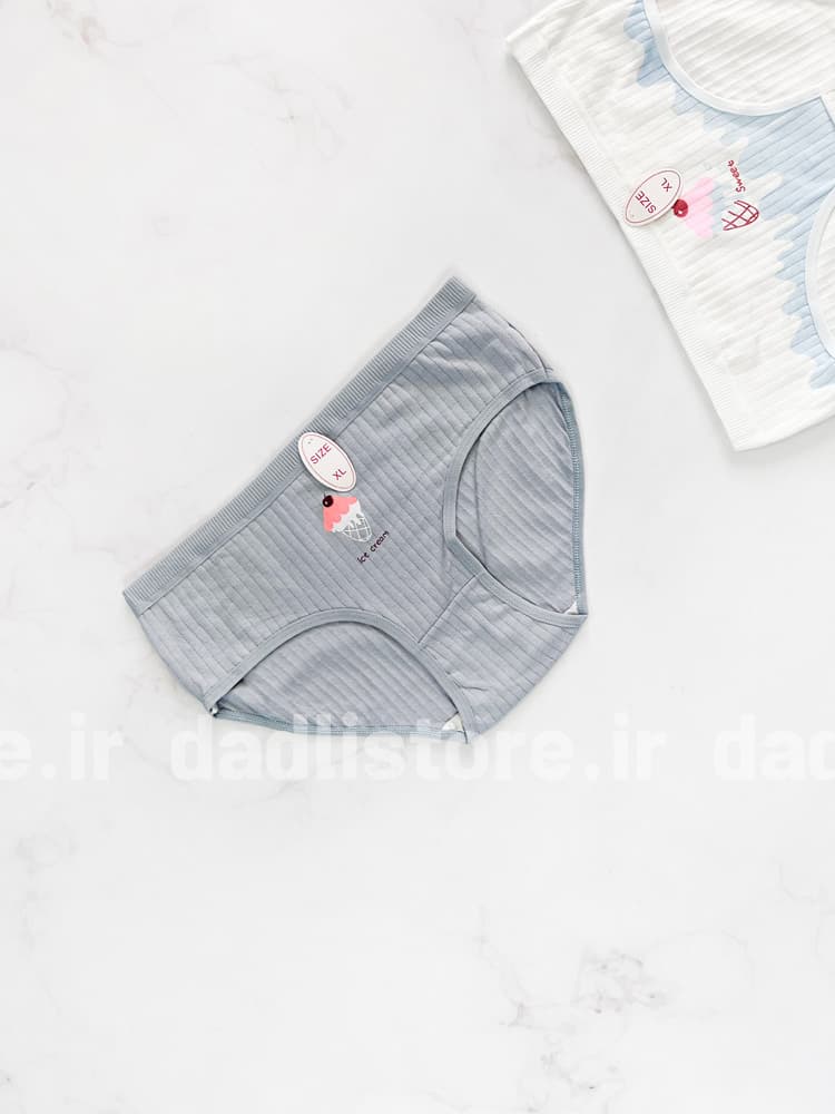 شورت اسلیپ نخ پنبه عروسکی طرح بستنی — تصویر ۴