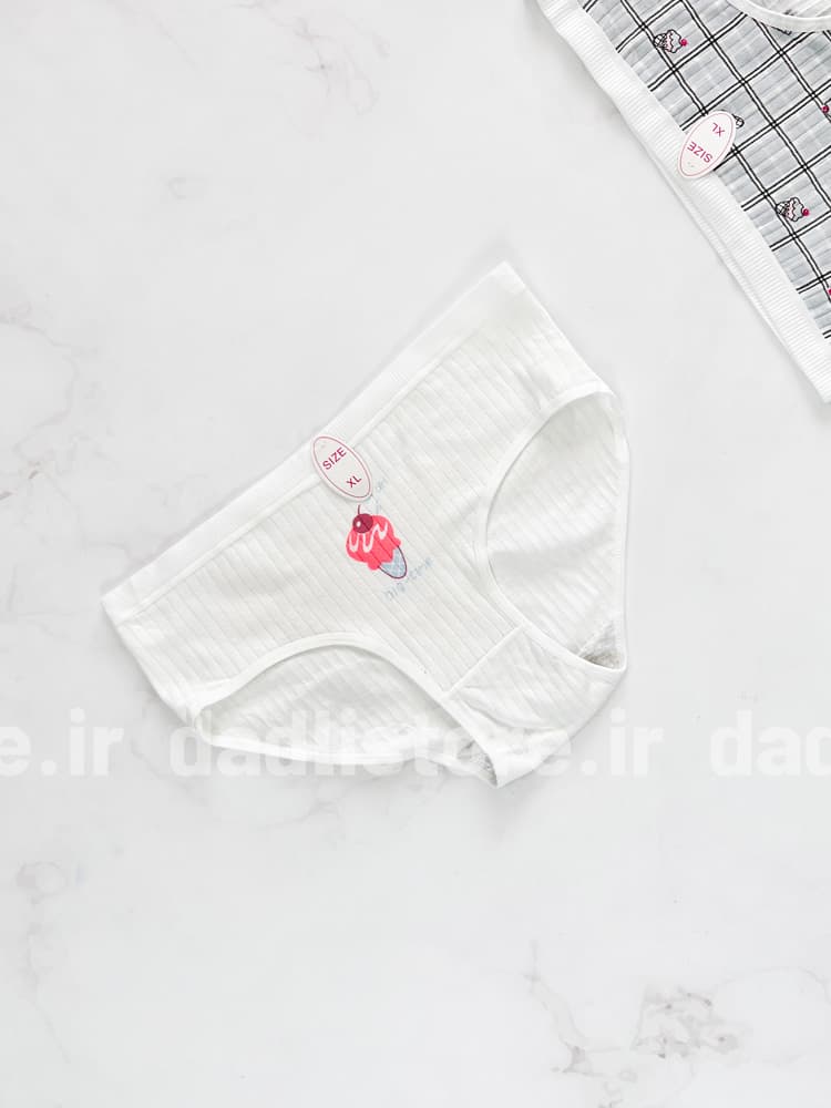 شورت اسلیپ نخ پنبه عروسکی طرح بستنی — تصویر ۲