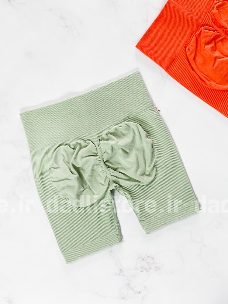 شورتک ورزشی زنانه سیملس پشت کش کبریتی — تصویر ۴