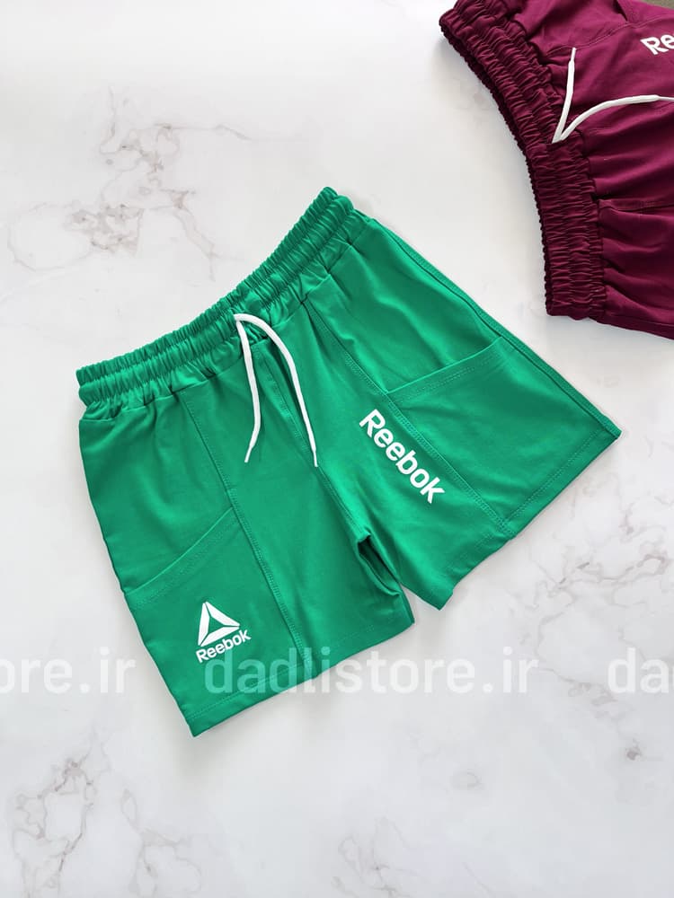 شورتک ورزشی زنانه ویسکوز جیبدار ریبوک Rebook — تصویر ۳