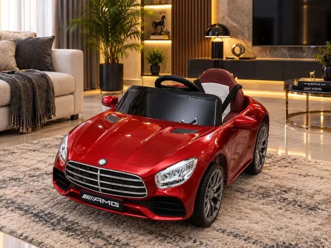 ماشین شارژی بنز BENZ رنگ متالیک ۲ موتوره — تصویر ۲