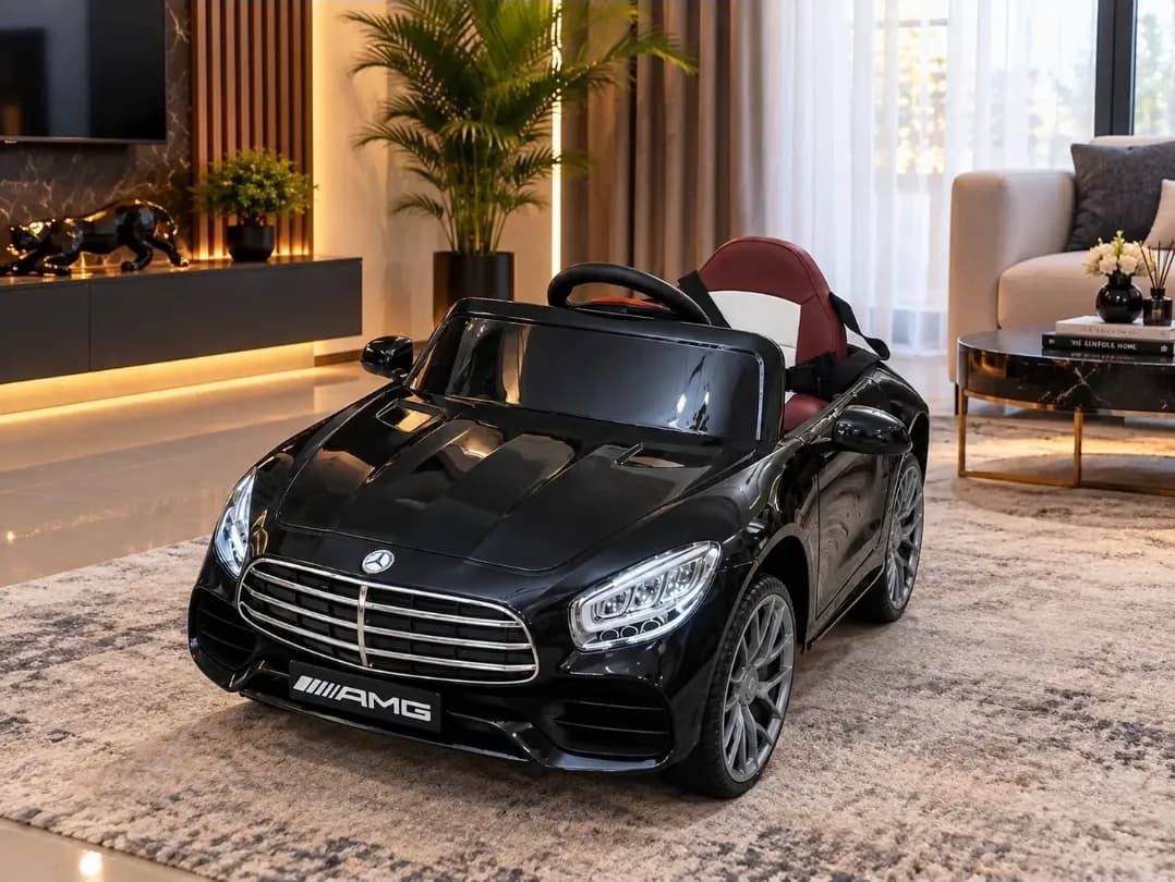 ماشین شارژی بنز BENZ رنگ متالیک ۲ موتوره — تصویر ۳