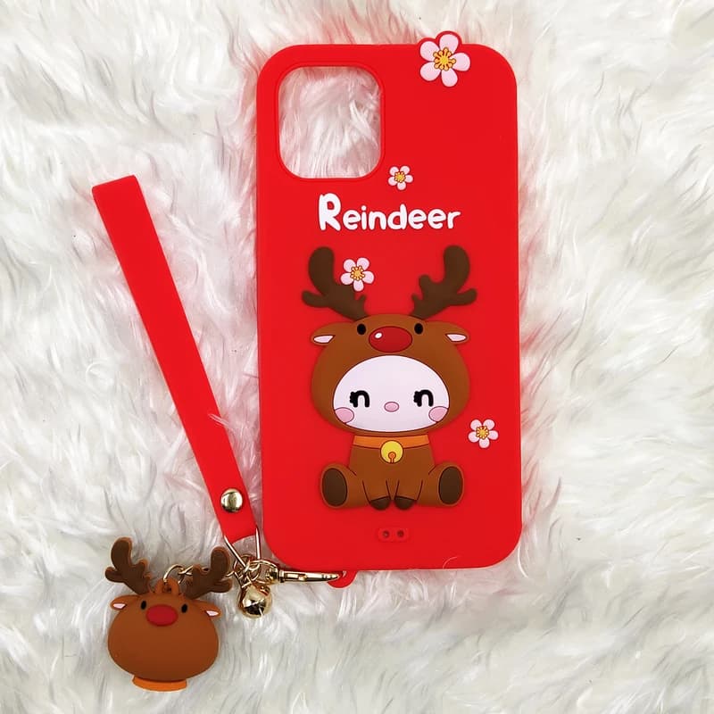 کاور لوفتر مدل Reindeer مناسب برای گوشی موبایل اپل Iphone 11 Pro به همراه بند کد3381