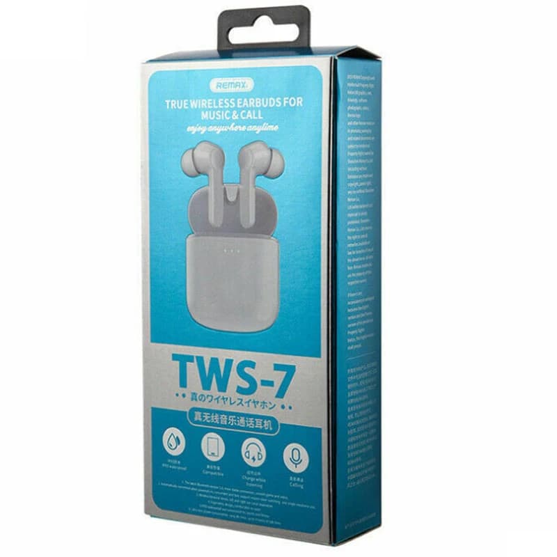 هدفون بی‌ سیم ریمکس مدل TWS-7 رنگ مشکی کد 2797 — تصویر ۴