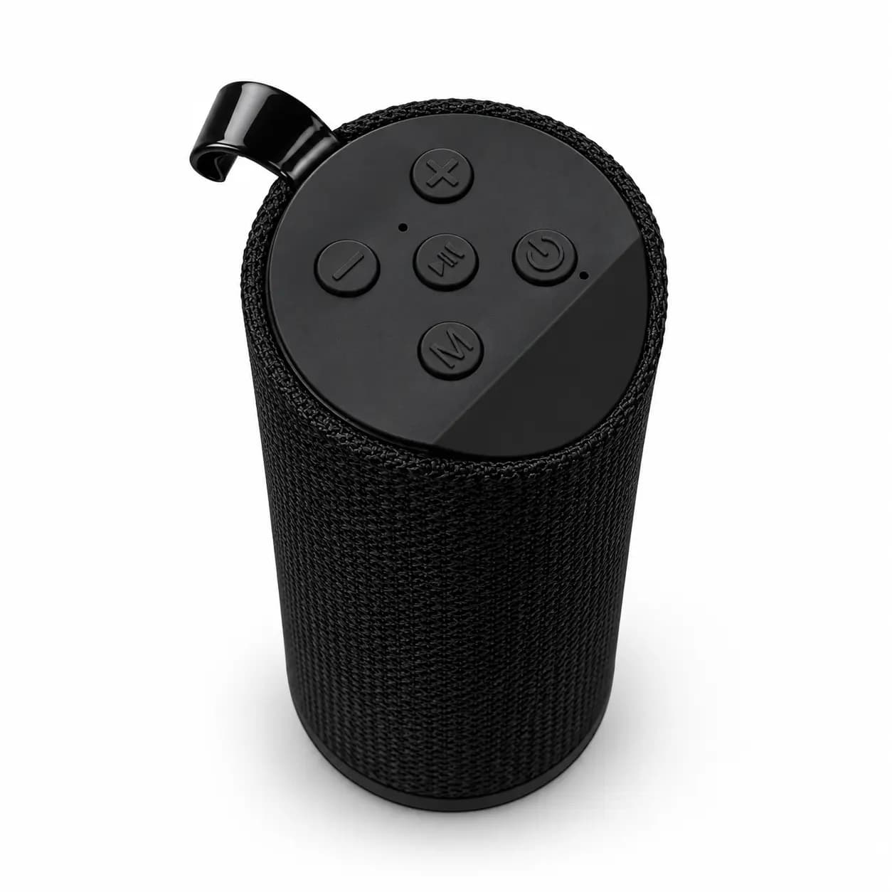 اسپیکر قابل حمل Portable استوانهای – مشکی — تصویر ۲