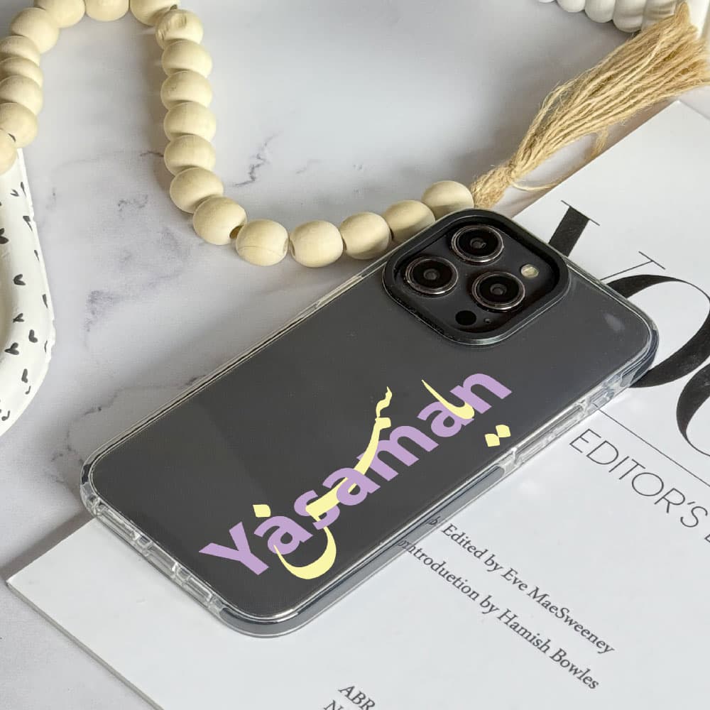 قاب شفاف چاپی سفارشی (کد 0445) مدل name – اسم دلخواه مناسب برای گوشی موبایل سامسونگ Galaxy A06 / A10S / A12 / A13 / A14 / A15 / A16 / A20 / A21S / A22 4G / A22 5G / A23 / A24 / A30 / A30S / A31 / A32 — تصویر ۲