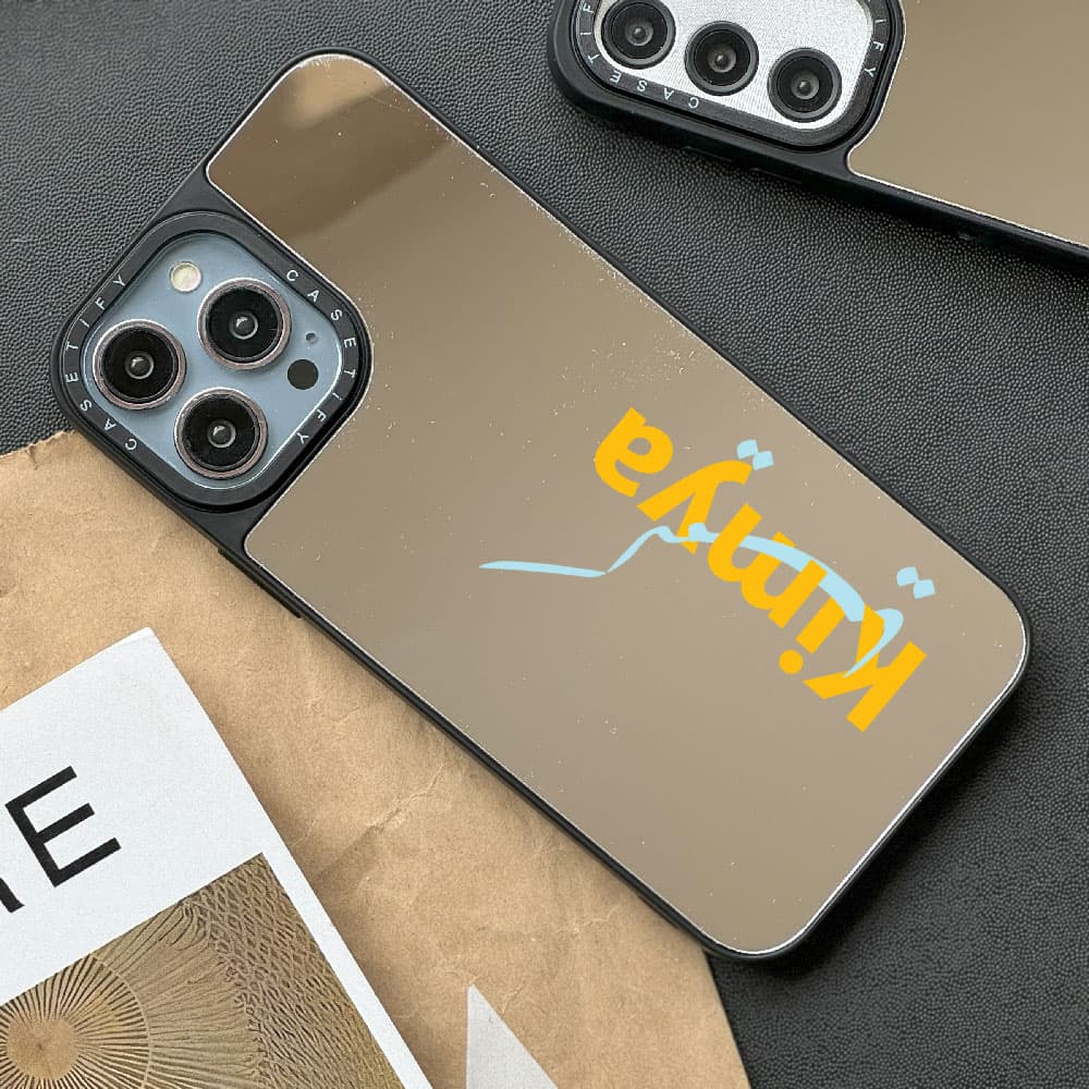 قاب آینه ای چاپی سفارشی (کد 0445) مدل name – اسم دلخواه مناسب برای گوشی موبایل اپل آیفون Apple iPhone 7 / 8 / SE 2020 / 7 Plus / 8 Plus / X / XS / XR / XS Max / 11 / 11 Pro / 11 Pro Max / 12 / 12 Mini — تصویر ۴
