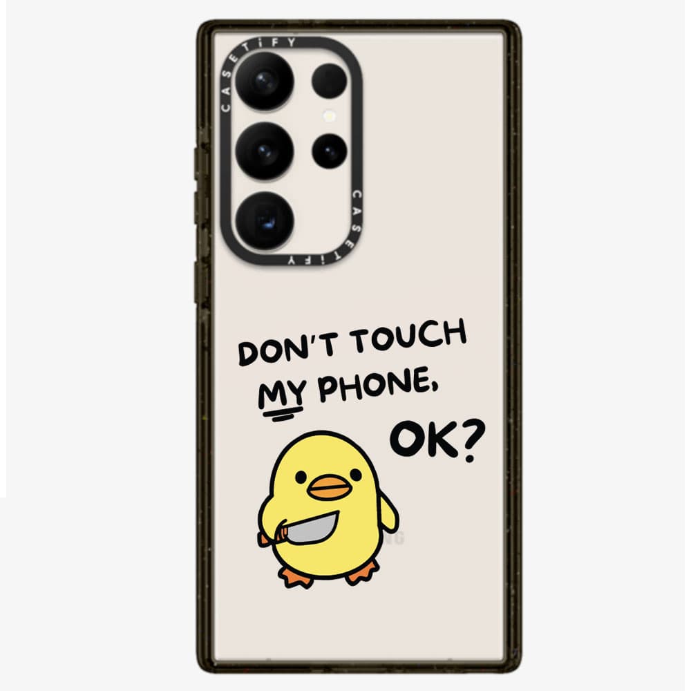 قاب شفاف چاپی سفارشی (کد 0337) مدل جوجه – dont touch my phone مناسب برای گوشی موبایل شیائومی ردمی Xiaomi Redmi Note 8 / Note 8 Pro / Note 9 / Note 9S / Note 9 Pro / Note 10 Pro / Note 10 Pro Max / Not — تصویر ۳