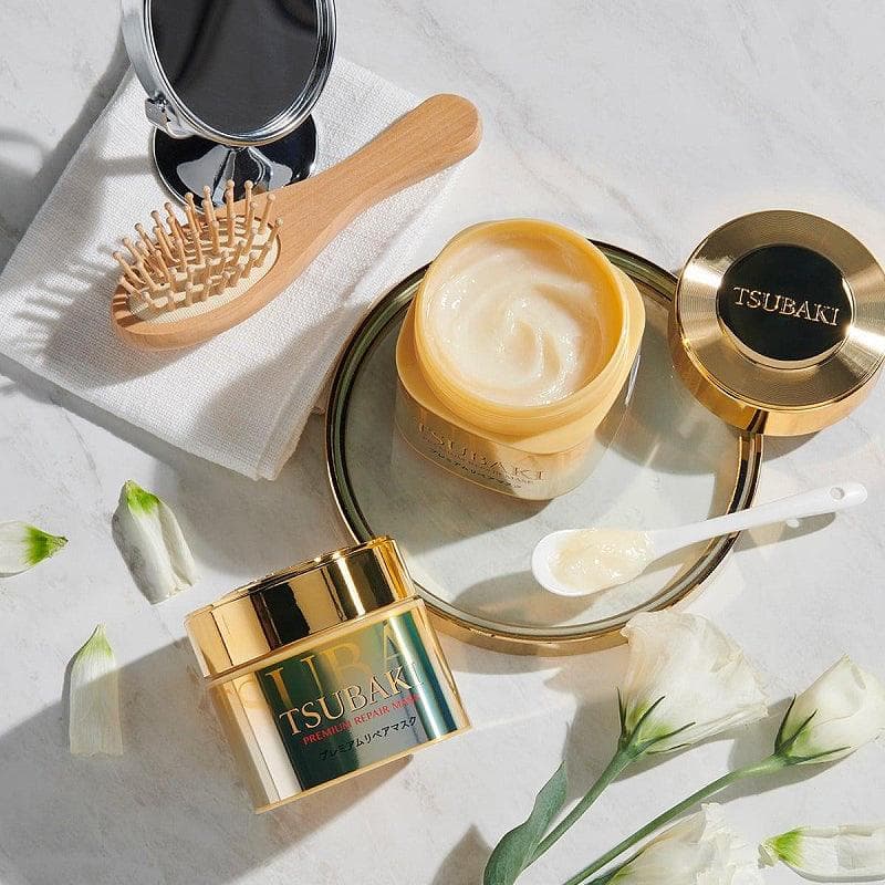 ماسک مو ترمیم کننده و مرطوب کننده پریمیوم تسوباکی شیسیدو Shiseido Tsubaki — تصویر ۳