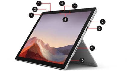 لپ تاپ استوک مایکروسافت مدل microsoft surface pro 9 پردازنده Core i3 نسل 12 — تصویر ۲