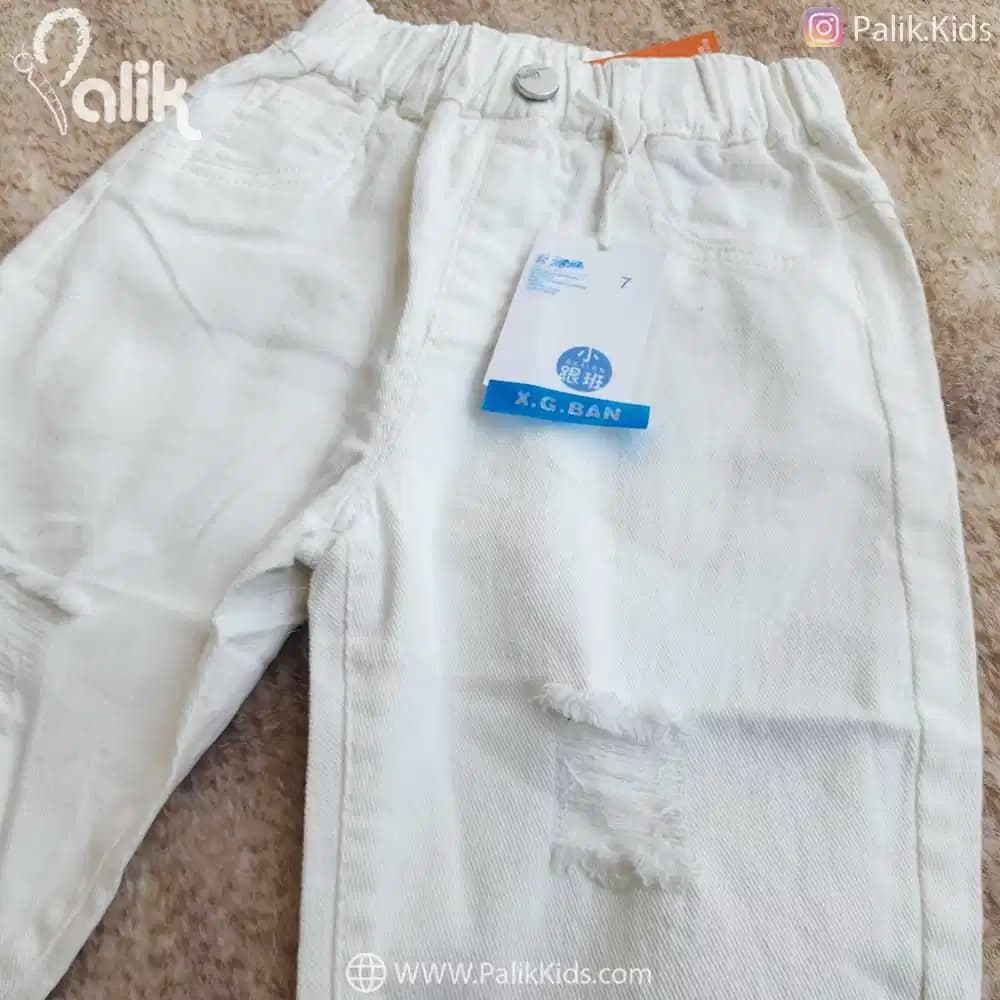 شلوار مام بچگانه 9811 زاپ سفید — تصویر ۲