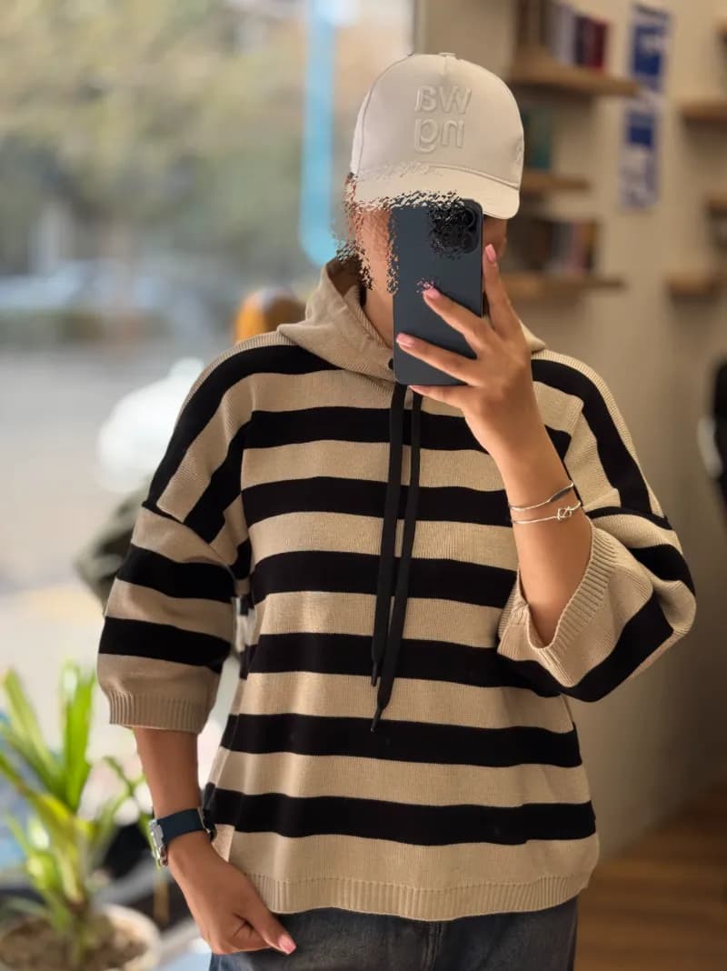 بولیز بافت کلاه دار_8138 — تصویر ۷