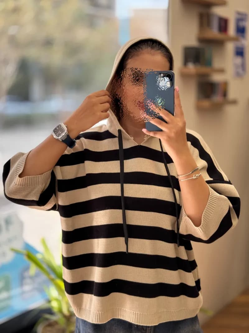 بولیز بافت کلاه دار_8138 — تصویر ۸