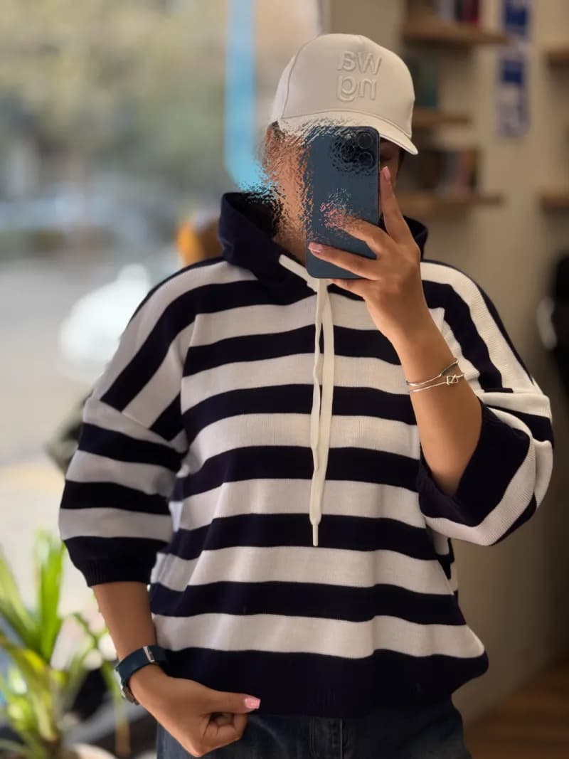 بولیز بافت کلاه دار_8138 — تصویر ۲