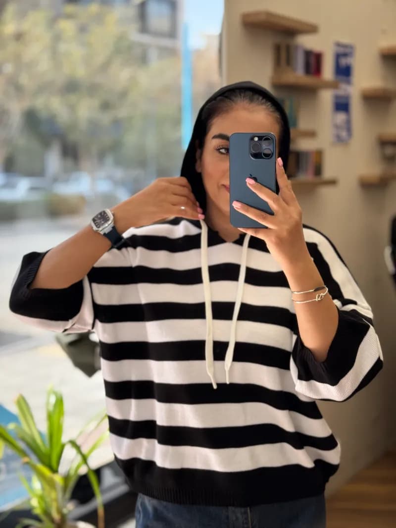 بولیز بافت کلاه دار_8138 — تصویر ۴