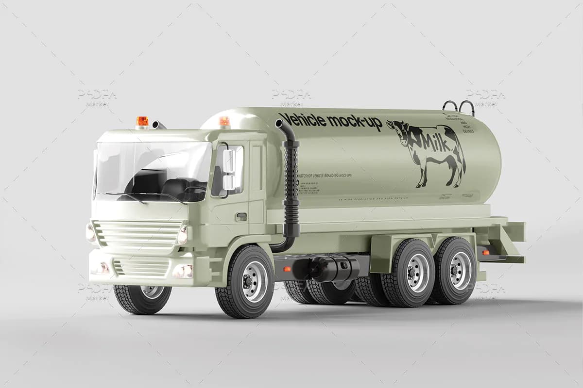 موکاپ تانکر کامیون — تصویر ۲