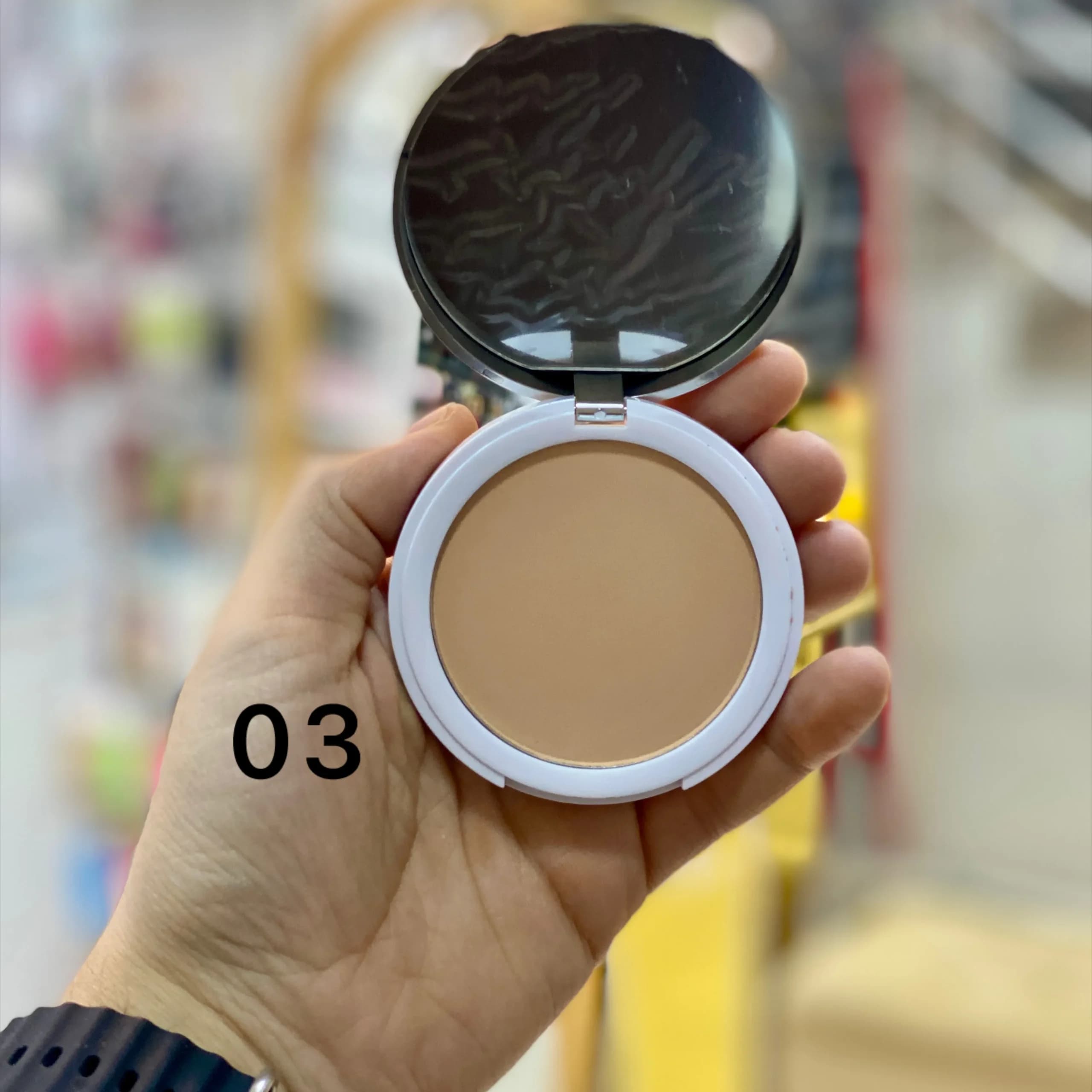 پنکک کنسی آرگان دار شماره03 حاوی ضدآفتاب spf8 حجم 12 گرم — تصویر ۲