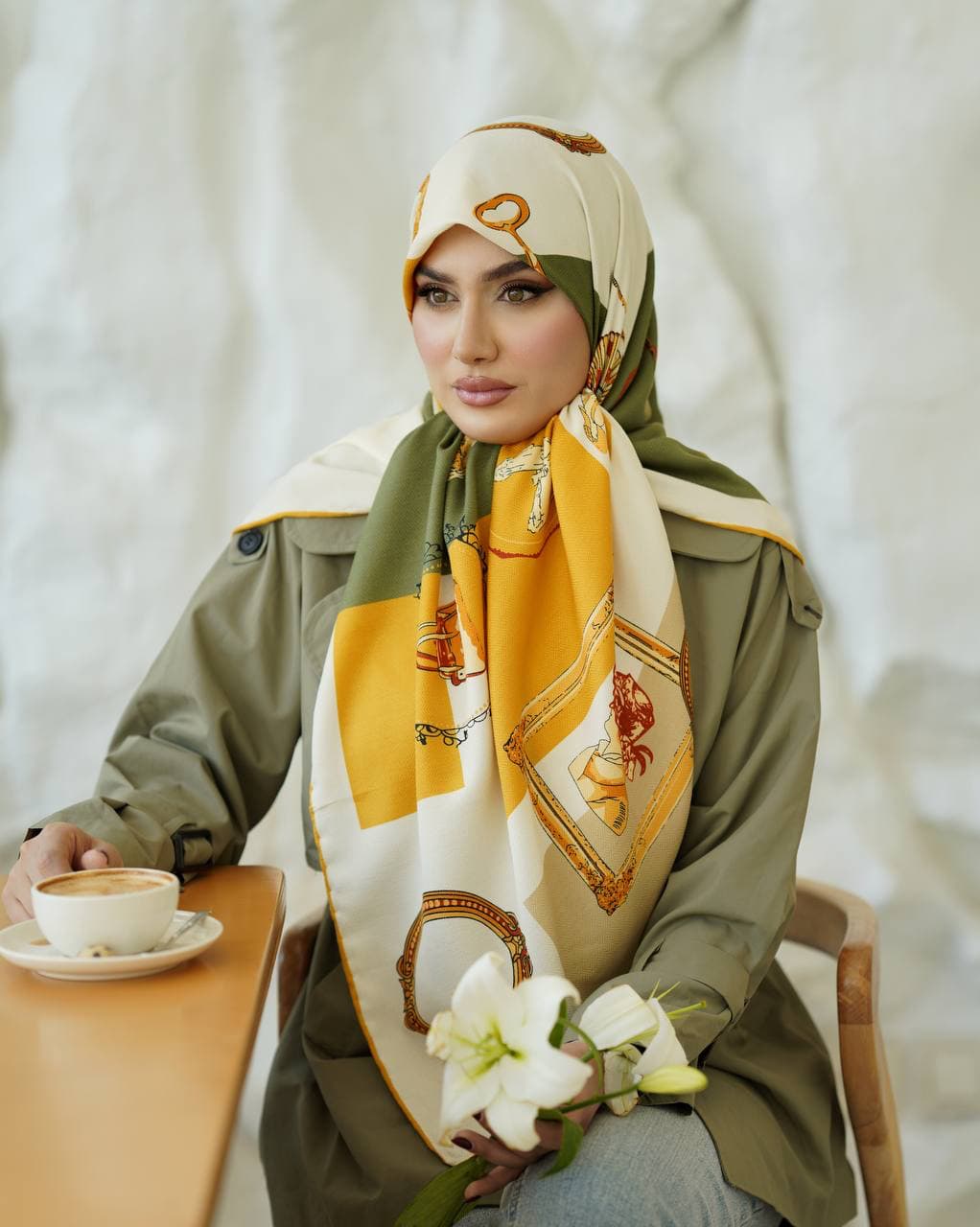 روسری نخ ژاکارد ۰۲۱۴۸ — تصویر ۴