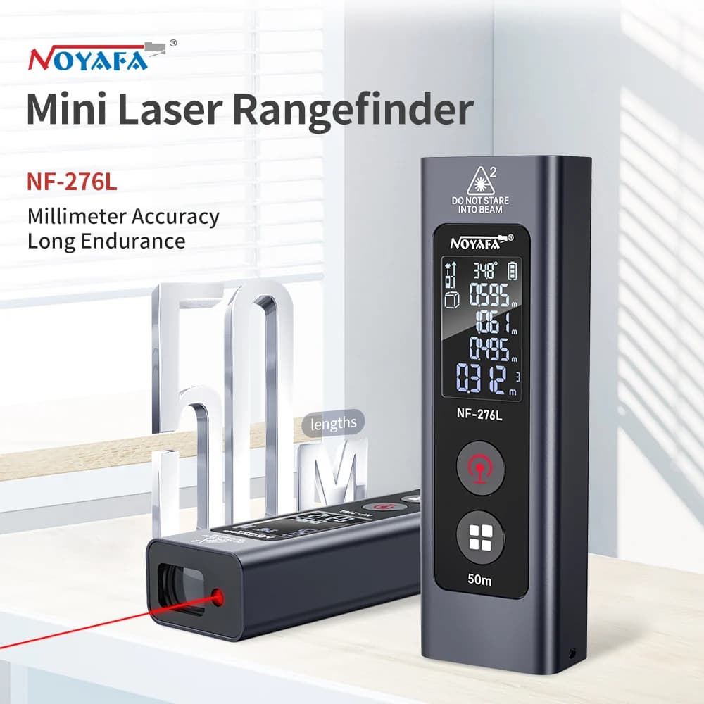 متر لیزری NOYAFA NF-276L | برد ۵۰ متر و دقت ±۱.۵mm
