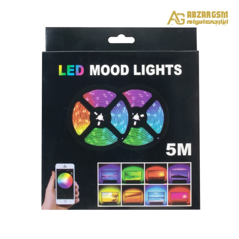LED نواری RGB درشت 5050 با کنترلر و ورودی USB ضد آب رول 5متری — تصویر ۲