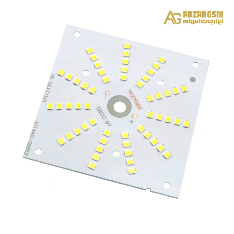 LED DOB سفید مهتابی 150V 50W سایز 75x75mm