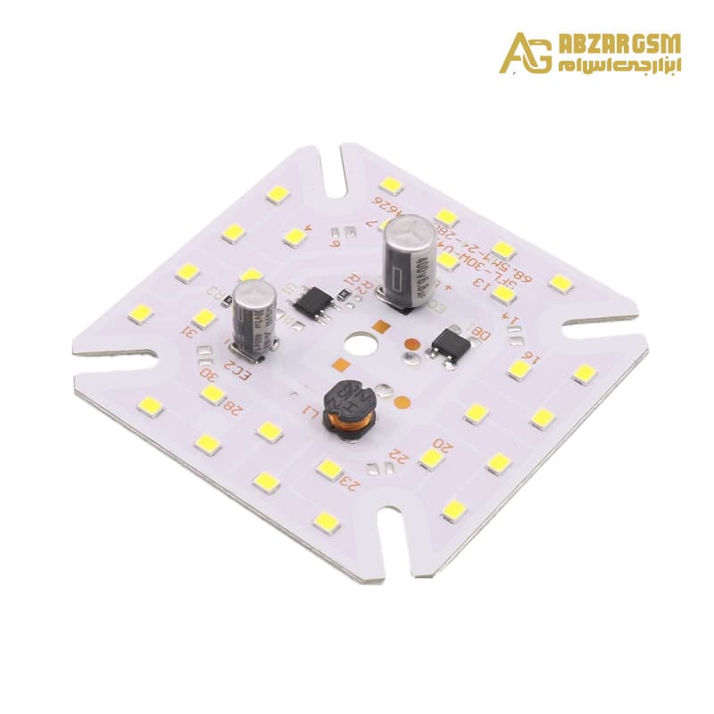 LED DOB سفید مهتابی 220VAC 30W سایز 68x68mm — تصویر ۴