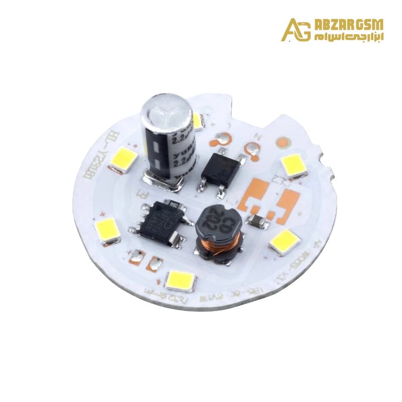 LED DOB سفید مهتابی 220VAC 6W دارای مدار محافظتی Anti Surge گرد قطر 32mm