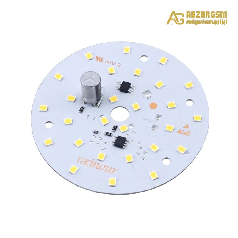 LED DOB سفید آفتابی 220VAC 18W دارای مدار محافظتی Anti Surge قطر 75mm