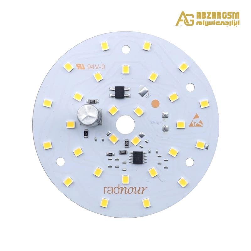 LED DOB سفید آفتابی 220VAC 18W دارای مدار محافظتی Anti Surge قطر 75mm — تصویر ۲