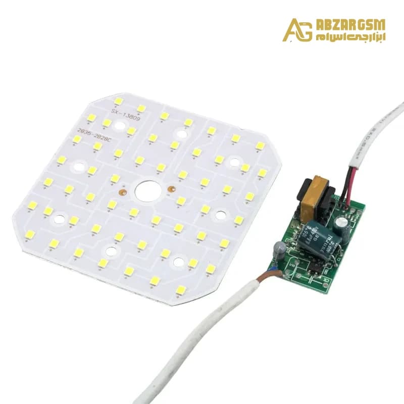 LED DOB سفید مهتابی 50W به همراه درایور سایز 84.5×84.5mm مدل SX-13809