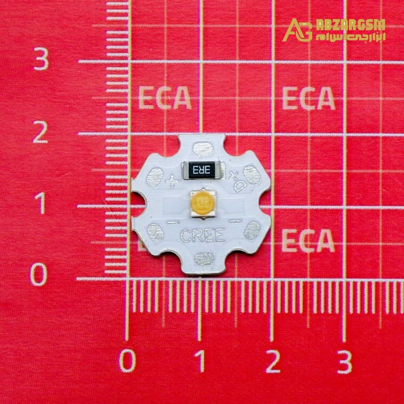 LED CREE نارنجی 5V-3W به همراه هیت سینک — تصویر ۳
