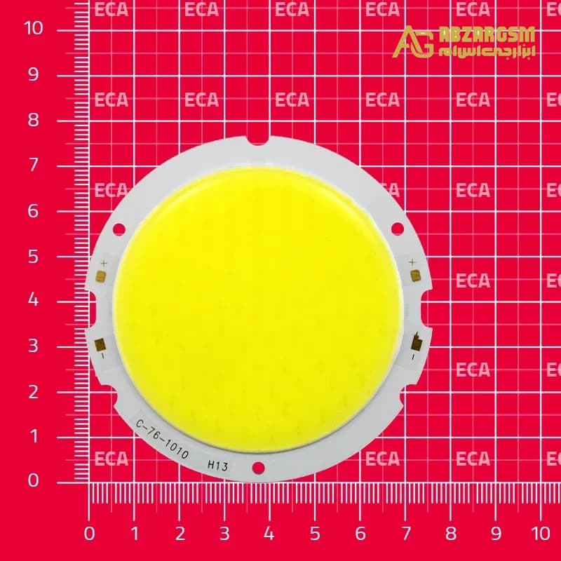 LED COB سفید مهتابی 30W سایز 76mm مدل C-76 — تصویر ۳